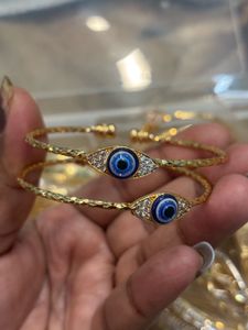 pair of 2 bangle set Evil Eye Bracelet