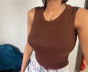 Brown Tank Top