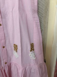 Cute Pink Button-Up Dress
