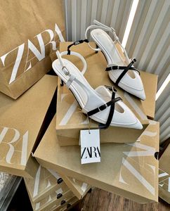 Zara White Heels