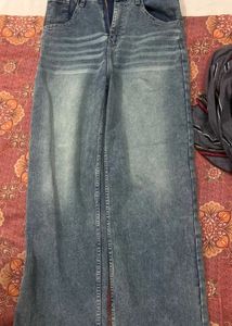 Classic Wash Denim Jeans.