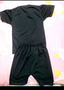 New Unused Kids Black T-Shirt &amp; Shorts  Set | Blac