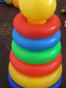 Classic Stacking Toy with Bear Head