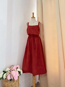 Chic Red Midi Dress