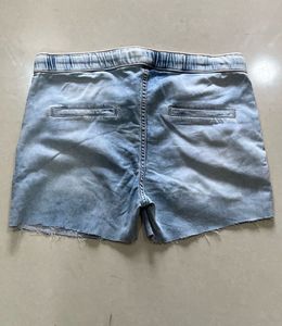 Light Wash Denim Jogger Shorts