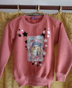 Pink Star Graphic Sweatshirt