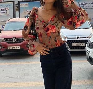 Floral Smocked Blouse