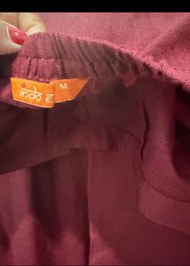 Maroon Kurta Set with Dupatta
