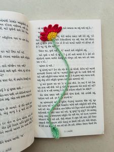 Handmade Crochet Flower Bookmark