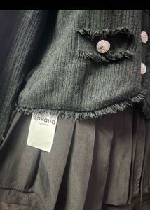 y2k tweed sweater top