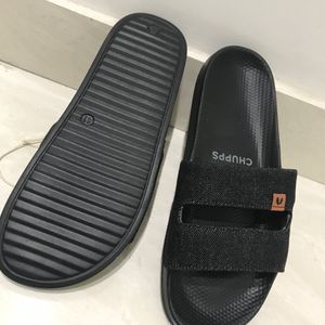 Stylish Black Slides