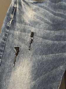 Stylish Blue Distressed Jeans