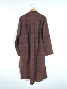 Brown Shade Checks Kurta (Men's)