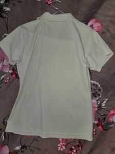 Light Green Ribbed Polo Shirt