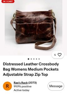 Handmade Leather Crossbody Bag