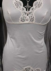 Vintage Lace Trim Slip Dress