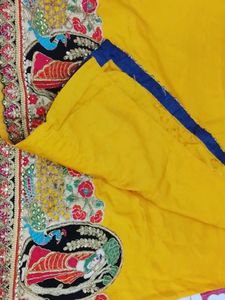 Embellished Peacock Two Pieces Saree