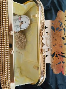 Stunning Gold Rhinestone Clutch.