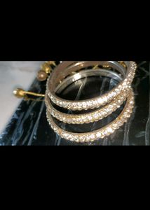 Designer Bangles with Hanging Beads