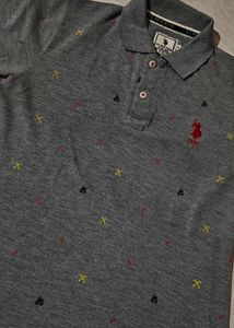 Men's Grey Polo T-shirt