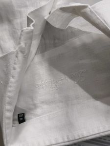 Louis Philippe Classic White Linen Long Sleeved Sh