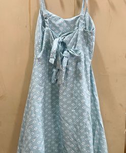 Cute Light Blue Patterned Sundress