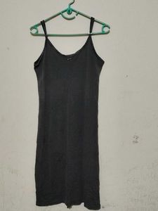 Gray Dress Adjustable Strap With Jacket Not Used