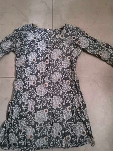 Floral Print Kurta