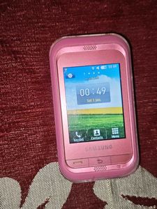Pink Samsung Phone with Battery