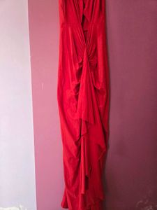 Stunning Red brynne drape dress