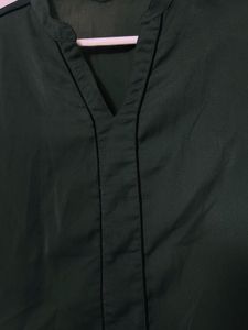 Olive panel shirt