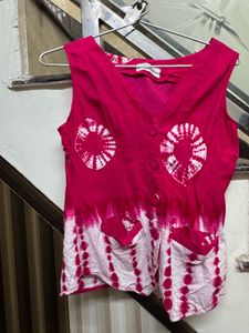 Vibrant Pink Tie-Dye co-ord Set