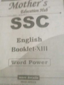 SSC English Word Power Booklet