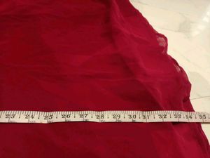 Maroon Kurta Set with Palazzo &amp; Dupatta 3pc xxl