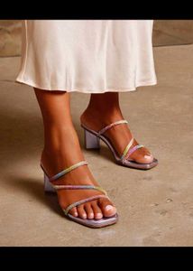 Sparkling Strappy Heels for Women