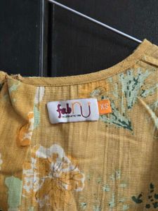FabNU Floral Print A-Line Dress