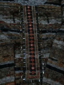 Embroidered Kurta with Mirror Work