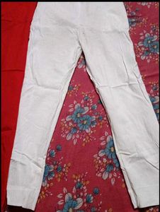Red &amp; White Pencil Pants Set