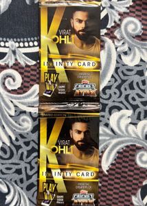 Topps Virat Kohli Infinity Cards Strip of 2