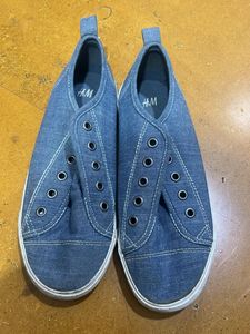H&M Blue Denim Slip-On Sneakers