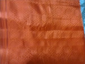 Vibrant Orange &amp; Purple Kanjivaram Silk Saree