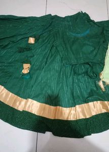 Emerald Green Lehenga Choli Set