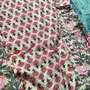 Floral Print Kurta Set for Women