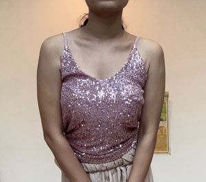 Sparkly Pink Cami Top