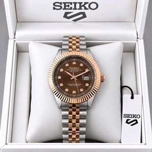 Seiko Two-Tone Diamond Dial Watch