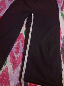 Black Wide-Leg bellbootm Pants