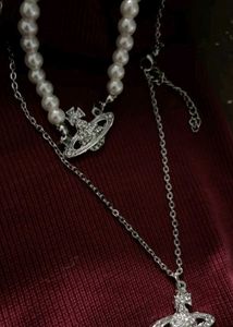 ✨ Elegant Y2K Pearl Layered Necklace ✨