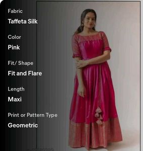 Elegant Pink Ethnic Gown