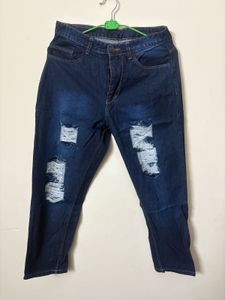 Distressed Boyfriend Jeans