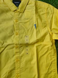 Branded Bossini Men's Yellow Casual Shirt